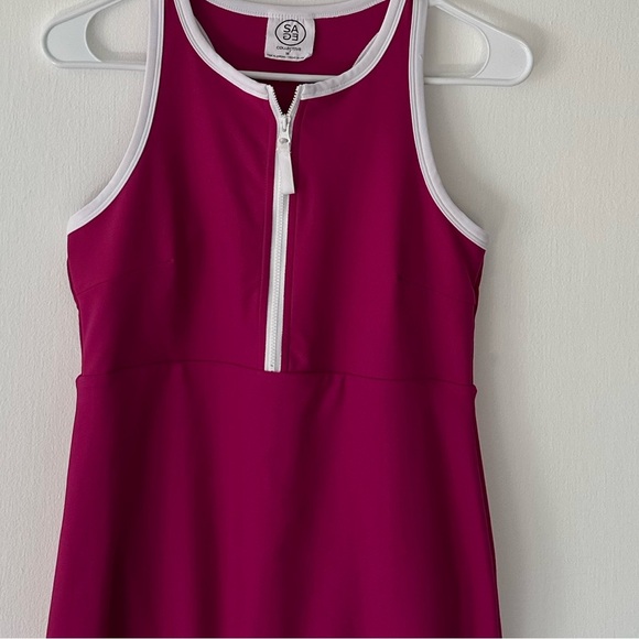 Sage Collective Ladies Active Tennis Dress with Short, Pink. Size Medium - Picture 4 of 13